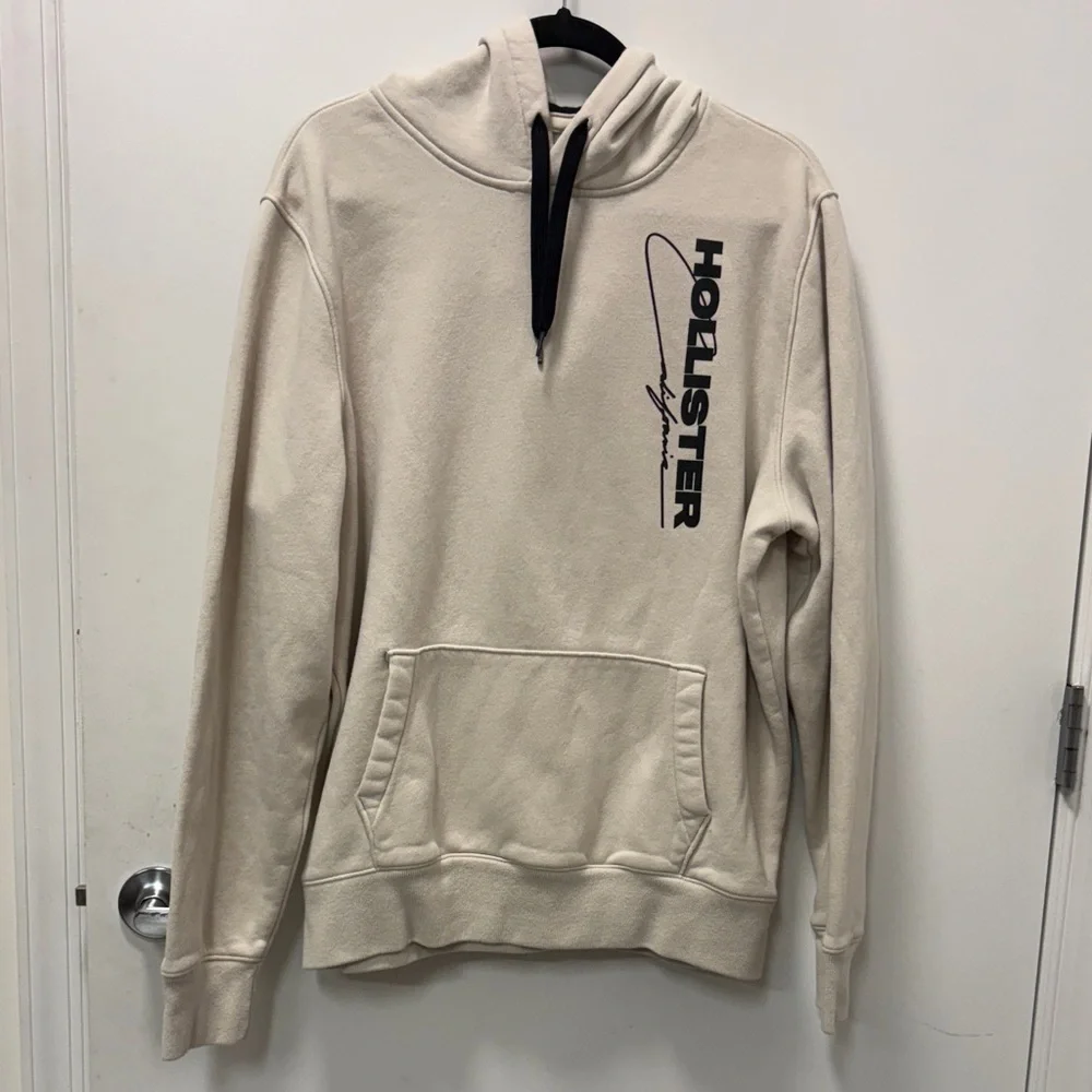 HOLLISTER Beige Hoodie with Logo